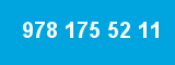 978 175 52 11 978 175 52 11